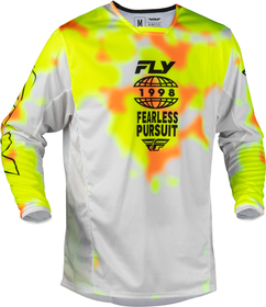 Maillot cross Fly Racing Kinetic Blur Jaune Fluo 2027