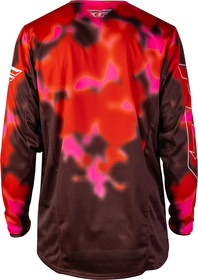Maillot cross Fly Racing Kinetic Blur Rouge 2027 Dos