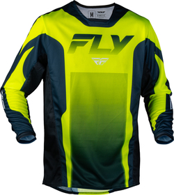 Maillot cross Fly Racing Kinetic Fade Jaune Fluo 2027