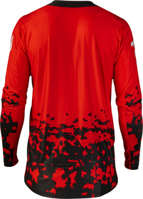 Maillot cross Fly Racing Lite Flake Rouge 2027 Dos