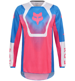 Maillot cross Fox 180 Collect Bleu-Rose 2026