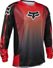 Maillot cross Fox 180 Leed Rouge Fluo