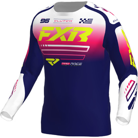 Maillot cross FXR Clutch Navy-Blanc 2026