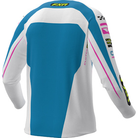 Maillot cross FXR Clutch Pro Cerulean-White 2027 Dos