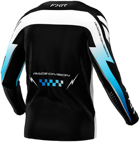 Maillot cross FXR Clutch Pro Noir-Bleu 2026 Dos