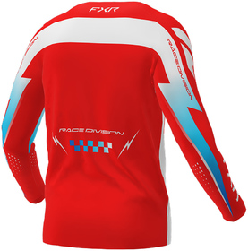 Maillot cross FXR Clutch Pro Rouge-Bleu 2026 Dos