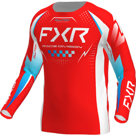 Maillot cross FXR Clutch Pro Rouge-Bleu 2026