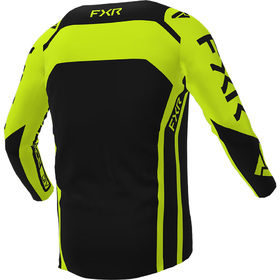 Maillot cross FXR Contender Yellow Fluo 2024 Dos
