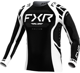 Maillot cross FXR Helium Noir-Blanc 2025