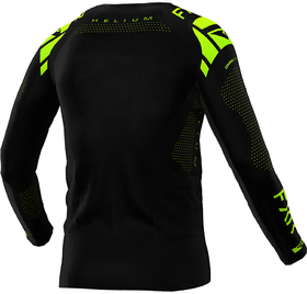 Maillot cross FXR Helium Noir-Jaune Fluo 2025 Dos