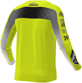 Maillot cross FXR Podium Gladiator Jaune Fluo-Noir 2026 Dos