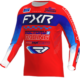 Maillot cross FXR Podium Gladiator Rouge-Bleu 2026