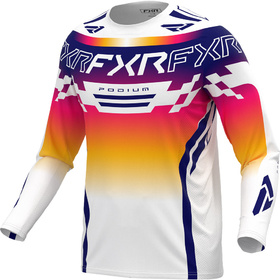 Maillot cross FXR Podium Swerve White-Navy 2027