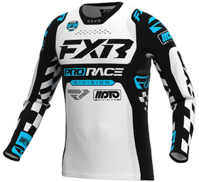 Maillot cross FXR Revo Daytona Blanc-Bleu 26.5
