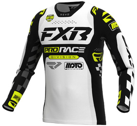 Maillot cross FXR Revo Daytona Blanc-Jaune Fluo 26.5