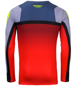 Maillot cross Kenny Force Beach Grey Red 2026 Dos