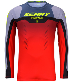 Maillot cross Kenny Force Beach Grey Red 2026