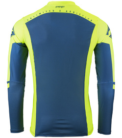 Maillot cross Kenny Performance Solid Neon Yellow 2024 Dos