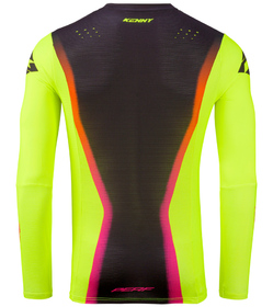 Maillot cross Kenny Performance Solid Neon Yellow 2027 Dos