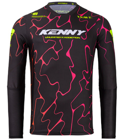 Maillot cross Kenny Performance Wave Black 2026
