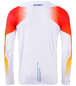 Maillot cross Kenny Track Blast Orange White 2027 Dos