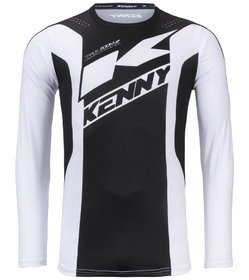 Maillot cross Kenny Track Zoom Black White 2026