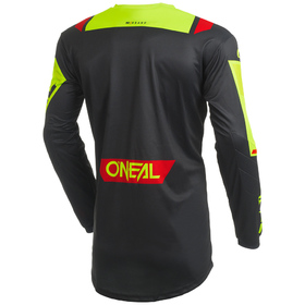 Maillot cross O'Neal Element Factor Jaune Fluo 2027 Dos