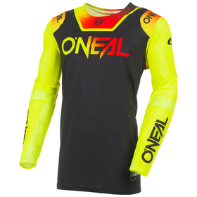 Maillot cross O'Neal Prodigy Five Six Noir-Jaune Fluo 2026