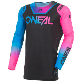 Maillot cross O'Neal Prodigy Five Six Noir-Rose Fluo 2026