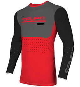 Maillot cross Seven Vox Aperture Rouge Fluo 2024