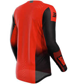 Maillot cross Shot Aerolite Honor Rouge Chrome 2024 Dos