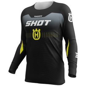 Maillot cross Shot Aerolite Husqvarna Noir 2026