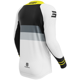 Maillot cross Shot Aerolite Husqvarna Noir 2027 Dos
