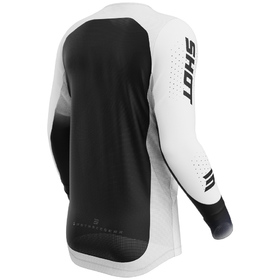 Maillot cross Shot Aerolite Phase Blanc 2027 Dos