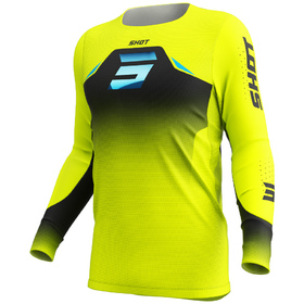 Maillot cross Shot Aerolite Phase Jaune Fluo 2027