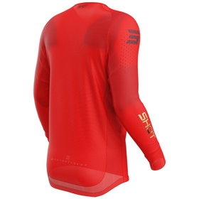 Maillot cross Shot Aerolite Space Rouge 2026 Dos