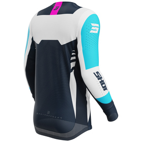 Maillot cross Shot Aerolite Sprint Bleu 2026 Dos