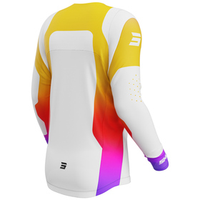 Maillot cross Shot Contact Ionyx Blanc 2026 Dos