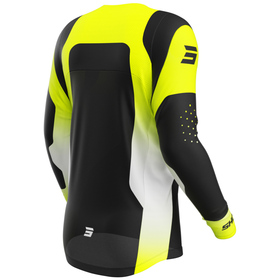 Maillot cross Shot Contact Ionyx Jaune Fluo 2026 Dos
