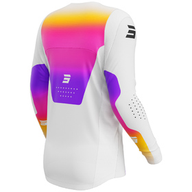 Maillot cross Shot Contact Stream Blanc 2027 Dos