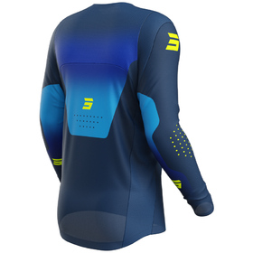Maillot cross Shot Contact Stream Bleu 2027 Dos