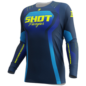 Maillot cross Shot Contact Stream Bleu 2027