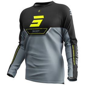 Maillot cross Shot Devo Daytona Jaune Fluo 2026