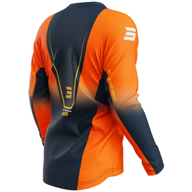 Maillot cross Shot Devo Future Orange 2027 Dos