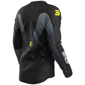 Maillot cross Shot Devo Struck Gris 2027 Dos