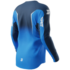Maillot cross Shot Draw Clash Bleu 2027 Dos