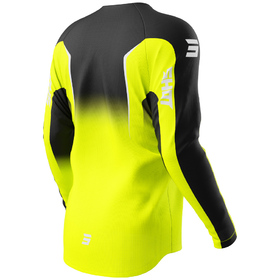 Maillot cross Shot Draw Clash Jaune Fluo 2027 Dos