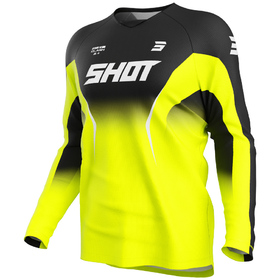 Maillot cross Shot Draw Clash Jaune Fluo 2027