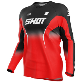 Maillot cross Shot Draw Clash Rouge 2027