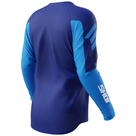 Maillot cross Shot Draw Private Bleu 2026 Dos